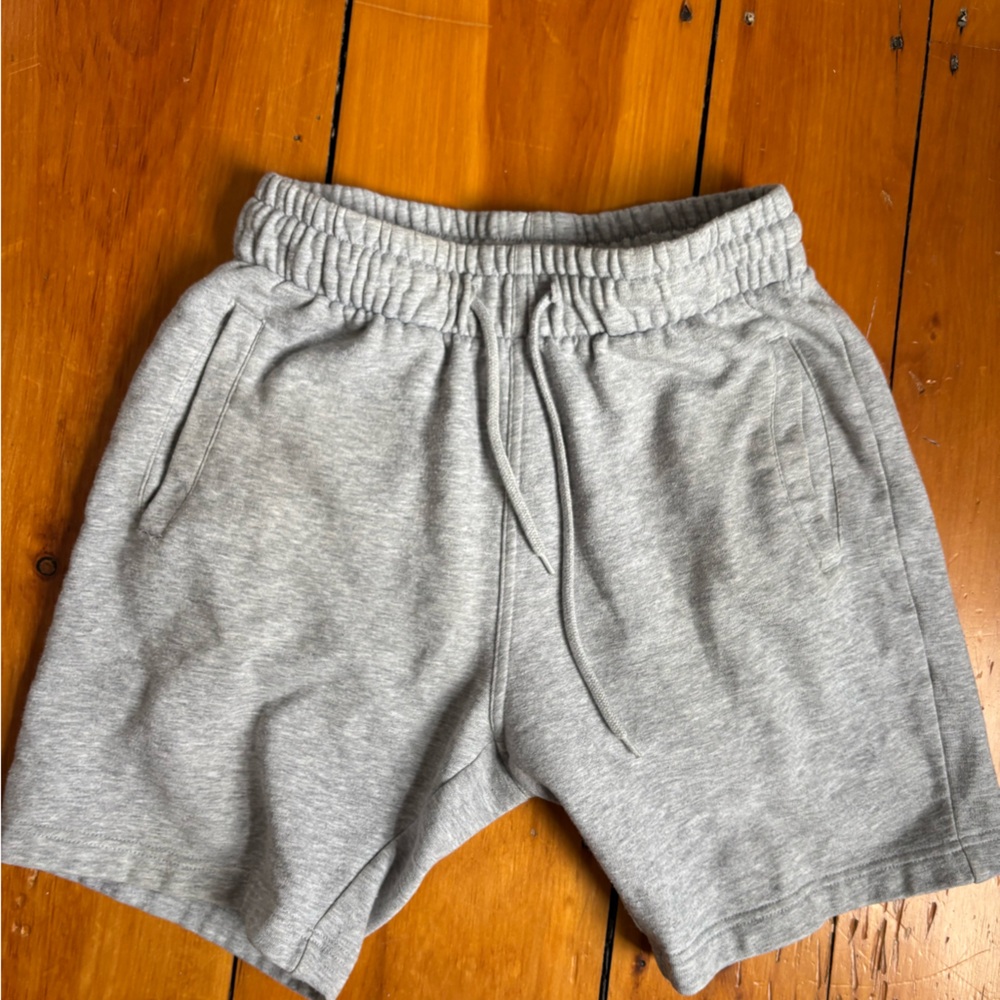 Divided Light Gray Drawstring Shorts - image 1